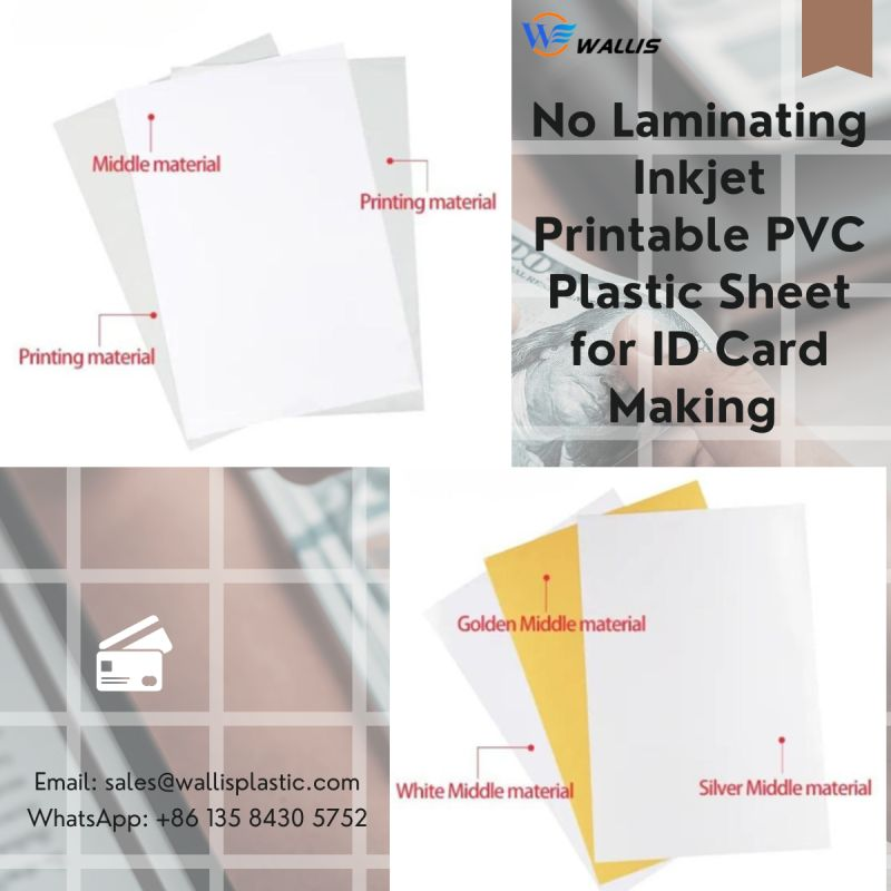 Awan ti Laminating Inkjet a Maimaldit a PVC Plastic Sheet para iti Nadumaduma a Kard