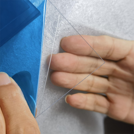 გამძლეობა ძლიერი ნაკაწრის საწინააღმდეგო გამჭვირვალე PC/PMMA კომპოზიტური დაფა-WallisPlastic