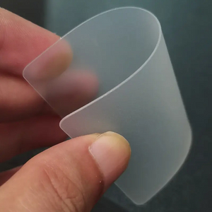 Op maat bedrukte kunststof PVC transparante bedrijfsnaamkaart-WallisPlastic