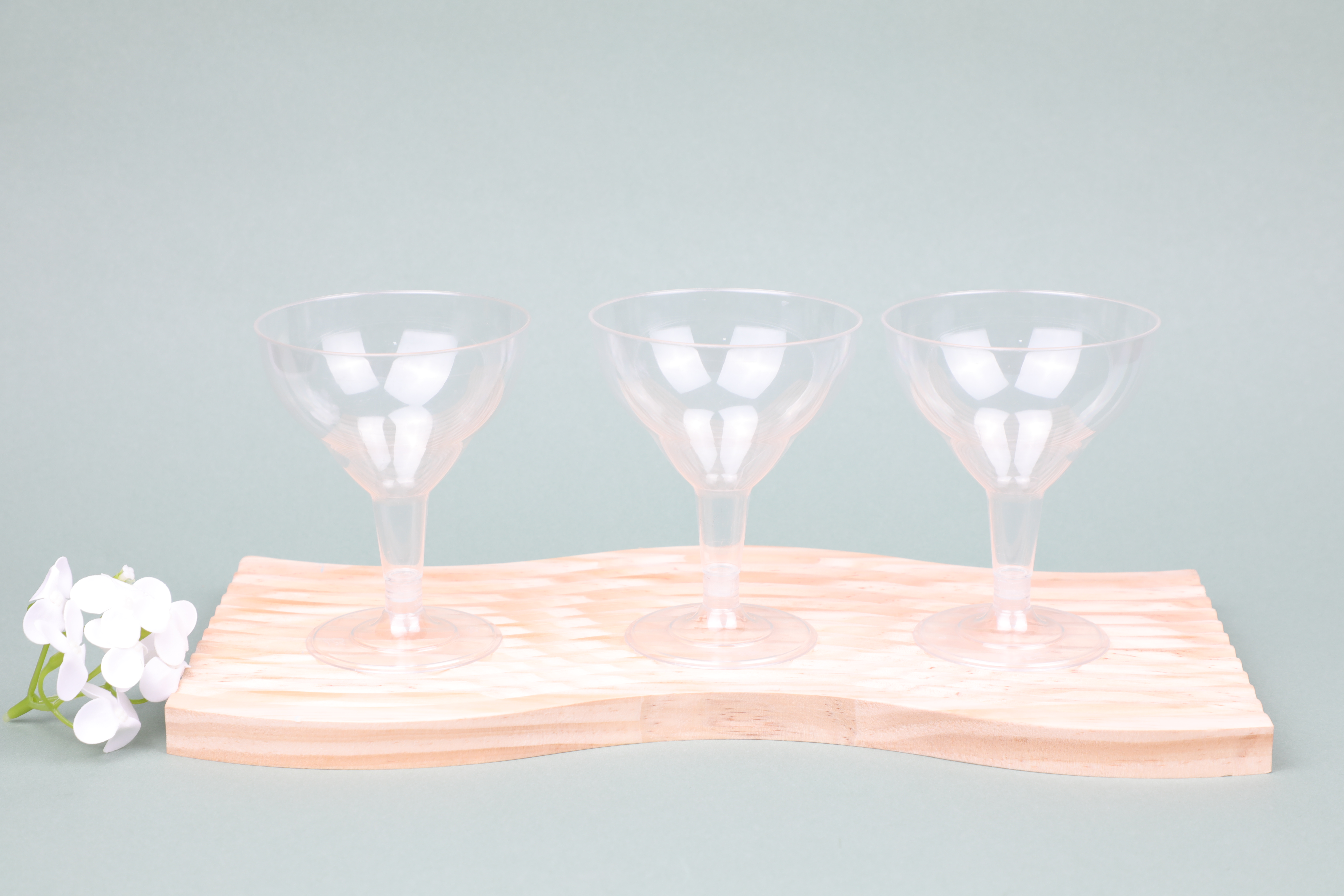 Material biodegradable per a casaments per a festes PLA Copa de xampany-wallis