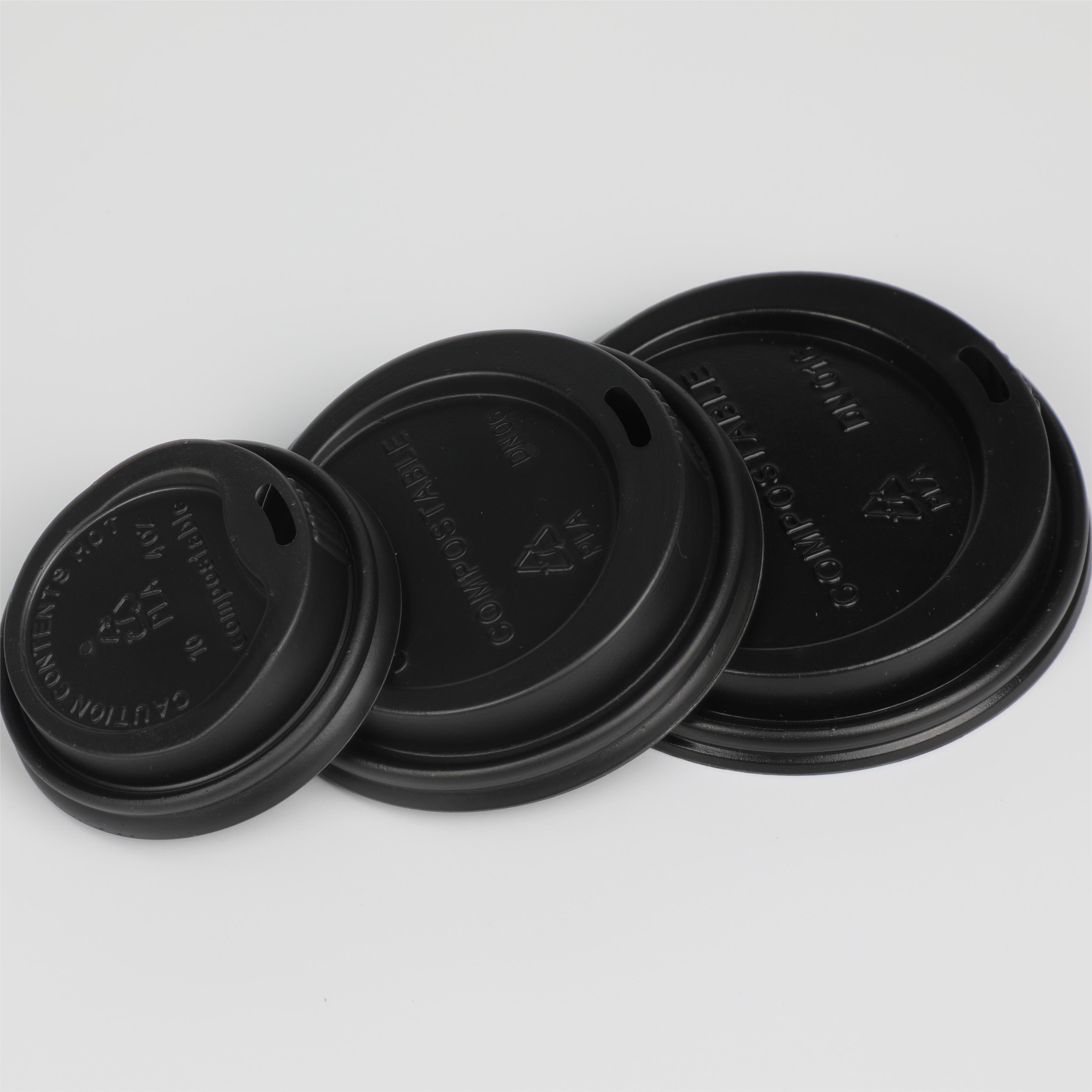 Warna b&eacute;da Ukuran Degradable PLA Kopi Piala Lids-wallis