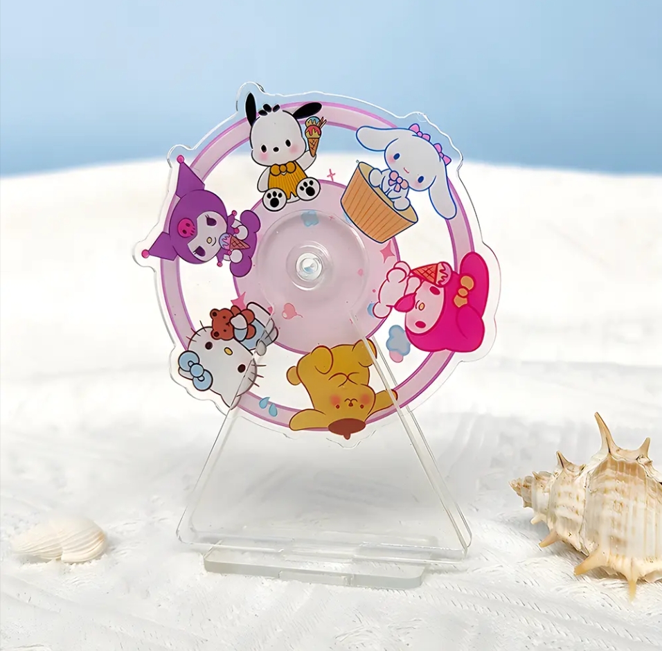 بەلگە خاس ئاكرىل سۈزۈك توپ تارقىتىش كارتون كارتون كارتون كارتون پىلاستىك چاقى سۈزۈك ئاكرىل سۇلياۋ يوپۇق