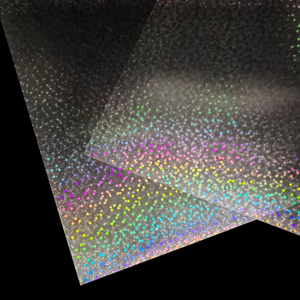 Dažādu veidu hologrāfiskas PVC varavīksnes plēves pārklājums kartes izgatavošanai