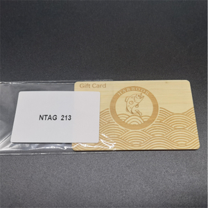 Customized Printing Bamboo Wooden NTAG 213 Card-WallisPlastic