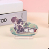 Hot adwumayɛbea tẽẽ transparent acrylic gyina card game anime desktop agude nsoromma humanoid gyina card