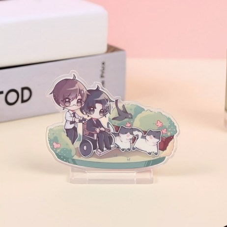 Hot adwumayɛbea tẽẽ transparent acrylic gyina card game anime desktop agude nsoromma humanoid gyina card