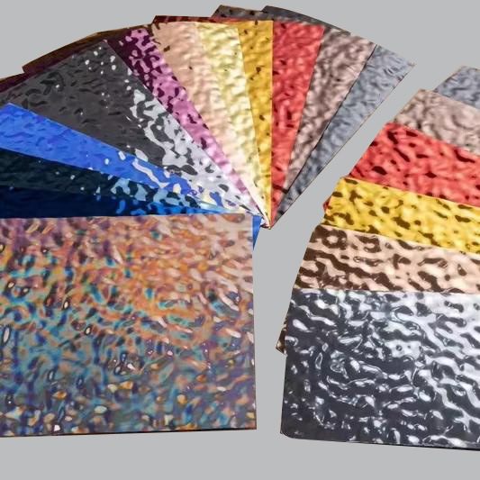 Film m&eacute;tallique de PETG de vague d'eau de couleur pour le panneau d&eacute;coratif