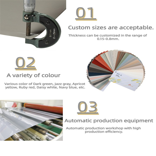 Pel&middot;l&iacute;cula de color d'alt brillantor de 0,3 mm de gruix PETG per a taulers de MDF laminat-Wallis