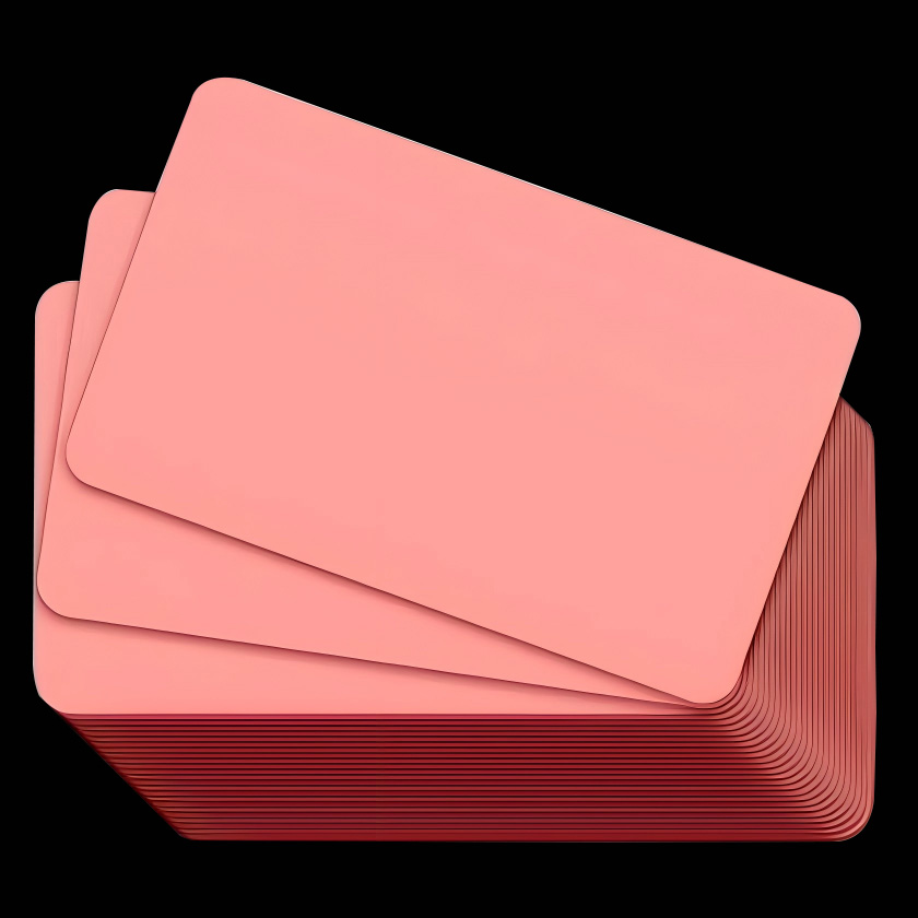 แผ่นกลางแกน PC PVC สีแบบกำหนดเองสำหรับทำบัตร