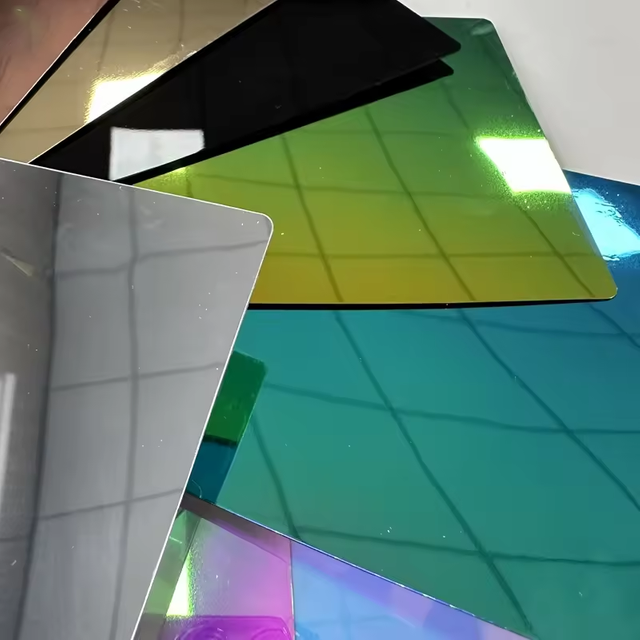 Rainbow kolore PETG F&egrave;y pou MDF Komisyon Kons&egrave;y Laminasyon & M&egrave;b
