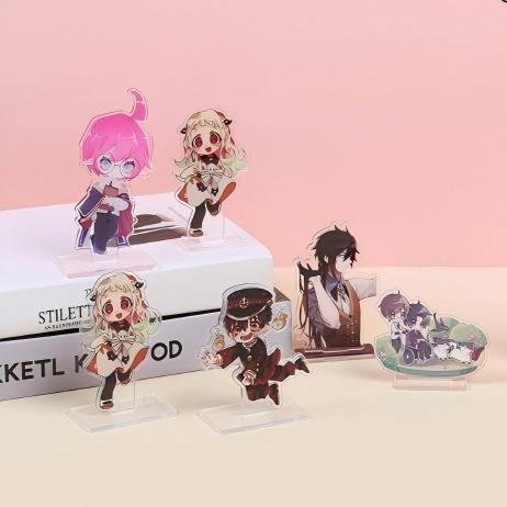 Hot adwumayɛbea tẽẽ transparent acrylic gyina card game anime desktop agude nsoromma humanoid gyina card