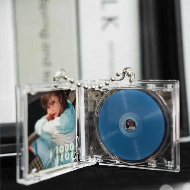 Harga Grosir NFC Albeum Keychain CD Musik Keychain Pendant Disesuaikeun Taylor Mini CD Vinyl Handmade Albeum Cd Case Keychain