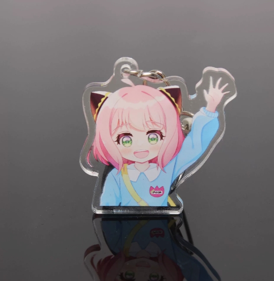 Laserov&aacute; laserov&aacute; akrylov&aacute; kl&iacute;čenka Dazzle Cartoon Anime Sekund&aacute;rn&iacute; Yuan Comic Con Suven&yacute;ry Kniha Př&iacute;věsek taška Na zak&aacute;zku