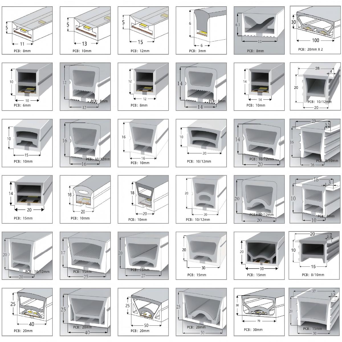 Waterdigte buigsame silikoon gelei ligte RGBW kleur Wallis pasgemaak 